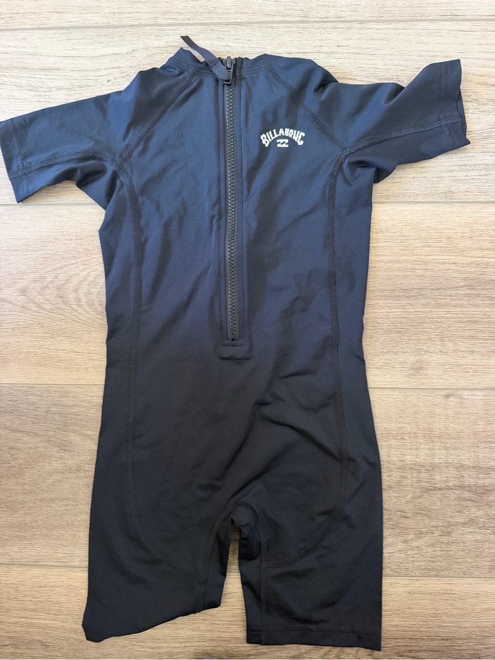 Billabong Kids' Black Short Sleeve One-Piece Swim Suit